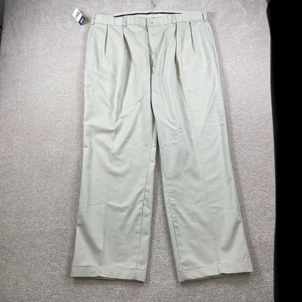Polo by Ralph Lauren Men’s Light Khaki Pleated Chinos